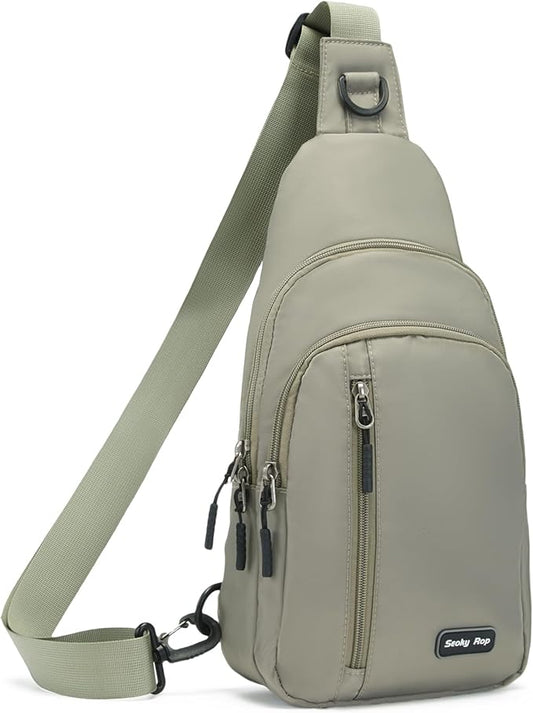 Seoky Rop Small Sling Bag Crossbody for Men Women One Strap Shoulder Cross Body Bag Sling Backpack for Travel