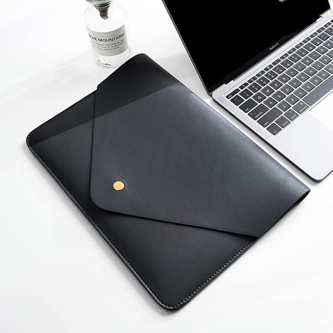 Laptop Sleeve Compatible with New 15.3 inch MacBook Air 2023 2024, Surface Laptop 15, Surface Book 13.5, Surface Laptop Studio with Small Pouch, Mouse Pad and Cord Holder Color Dark Grey