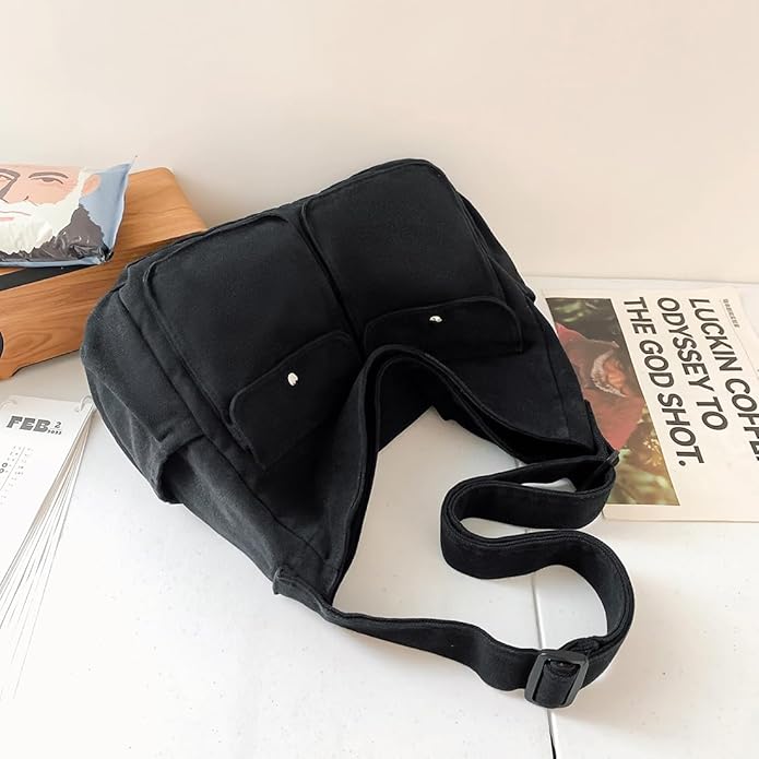 Collsants Messenger Bag Hobo Crossbody Bags for Women Canvas Bag Crossbody Tote Bag Shoulder Bag