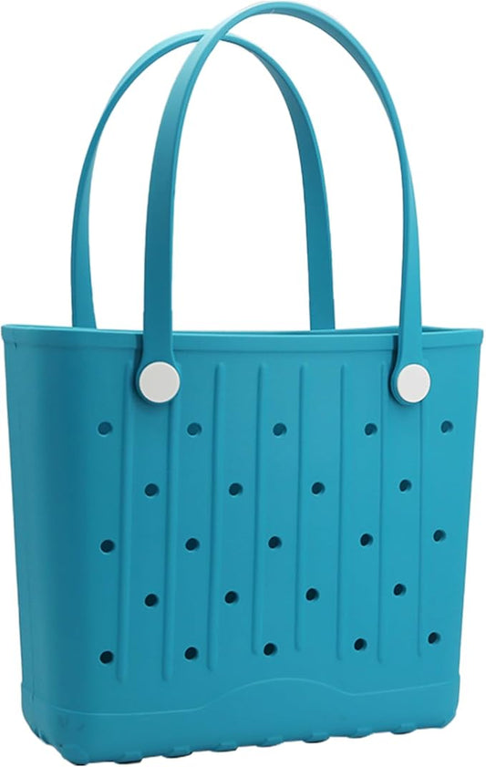 CXY Rubber Beach Bag EVA Waterproof Tote Bags Washable Sand-proof Travel Handbags for Pool Boat Groceries Work Sports