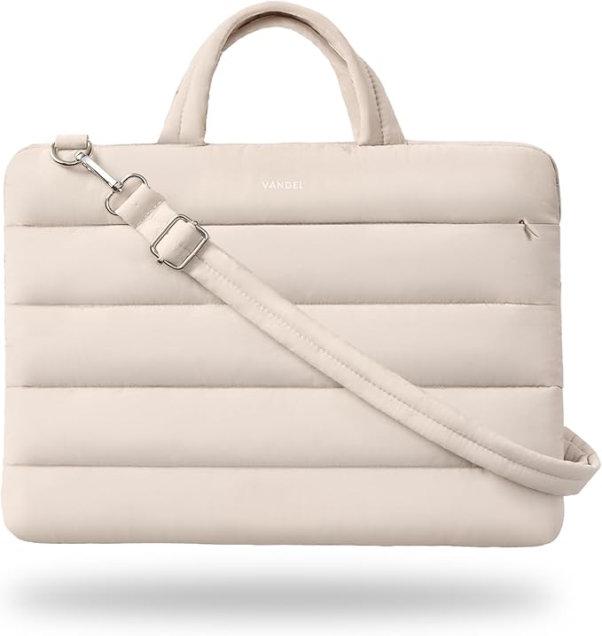 Vandel 15-16 inch Laptop Carrying Case Sleeve with Strap, Shoulder Bag with Handle, 16 in Laptop Bag for Women, MacBook Air 15 Inch Carrying Case, MacBook Pro 16, 15.6 in HP, Dell Lap top Messenger