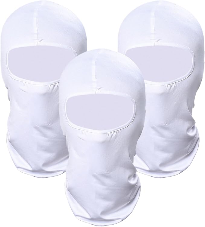Pukavt 3 Pack Balaclava Face Mask, Ski Mask for Men Women, UV Protection Windproof Scarf for Motorcycle Snowboard Cycling