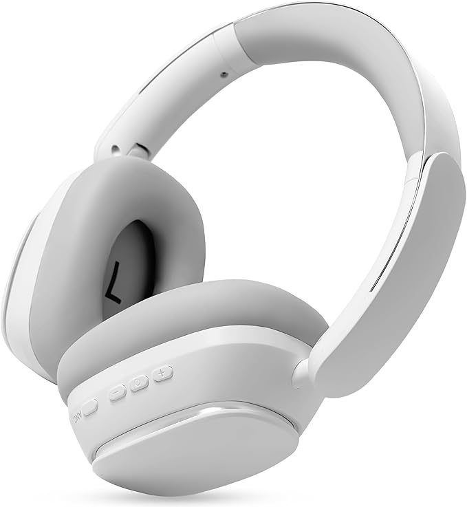 Wireless Over-Ear Headphones, Bluetooth 5.4, Active Noise Canceling ANC, 100H Battery, Foldable, Built-in Mic, Soft Earpads, Adjustable for Gym, Work, Travel, iOS/Android