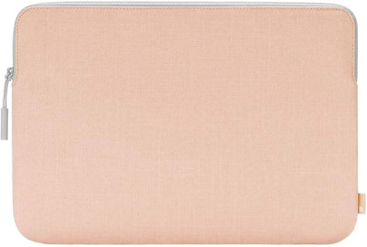 Incase Slim Sleeve with Woolenex for 13" MacBook/Laptop and iPad/Tablet - Padded Carry Case with Faux Fur Lining, Protective Cover, Vislon Zipper for Easy Access, Durable - Blush Pink