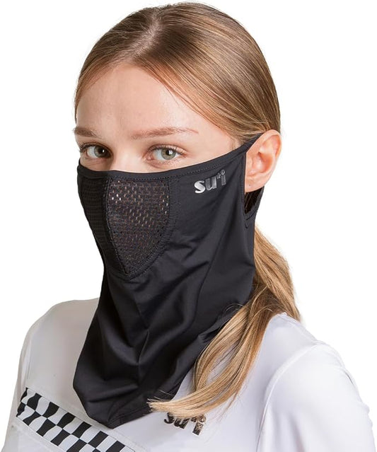 KOREA (Type E) UV Sun Protection Balaclava Half Face Mask - For Golf, Hiking, Running, Cycling & Outdoor Sports