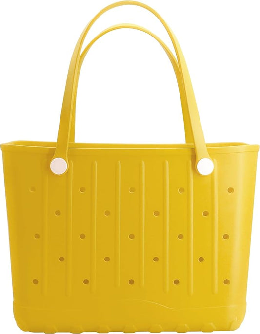 CXY Rubber Beach Bag EVA Waterproof Tote Bags Washable Sand-proof Travel Handbags for Pool Boat Groceries Work Sports