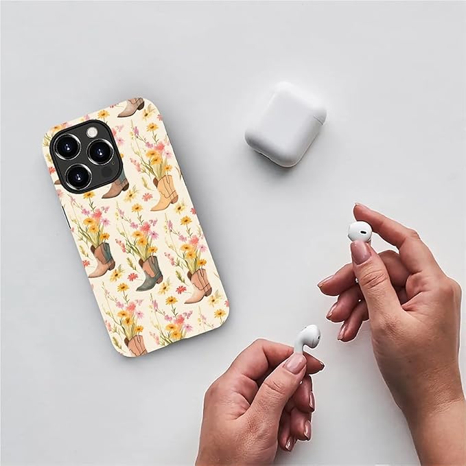 Case for iPhone 14 Pro Max,Western Cowgirl for Woman Men Full Body Protective Cover Shockproof 2 in 1 Silicone + Hard PC Case for iPhone 14 Pro Max