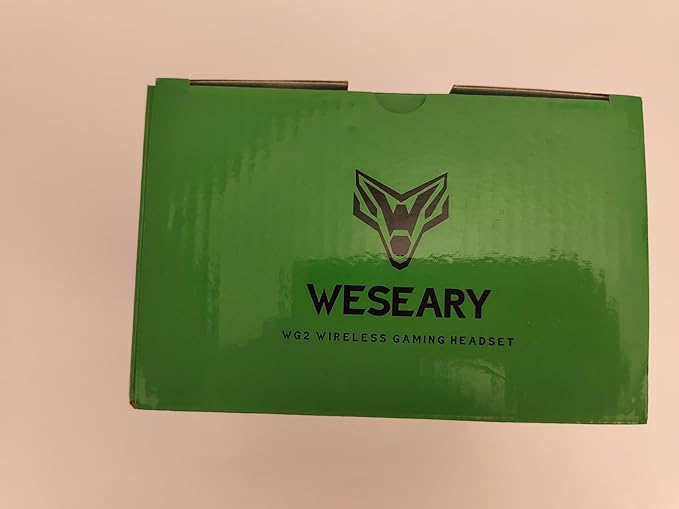 WG2 Wireless Gaming Headsets with Microphone for PS5, PS4, PC, Switch, Mac, Crystal Stereo Bluetooth Headphones, Wireless Headset 2.4GHz with Lossless Audio, 50 Hr Battery, Cool LED