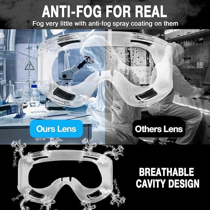 6200 Respirator Mask with Filters, Reusable Anti-fog Glass Gas Mask with Activated Carbon Filters
