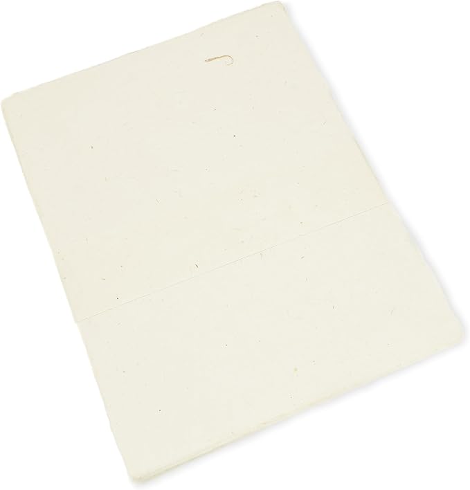 Handmade Lokta Laser and Inkjet Printer Paper with Deckle Edge 8.5x11 Inch Vintage Decorative Specialty Printing Paper (25 Sheets, Natural)