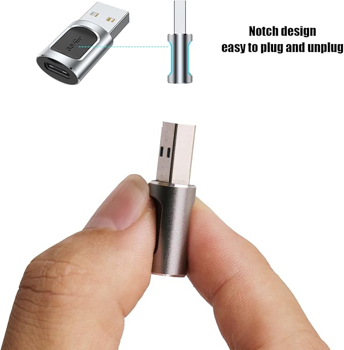 2Pack USB to USBC Adapter,usbc to USB Adapter for iPhone 16/15 Charger,iPhone 16/15/14/13/12 Pro Max Plus,iPad 9/10 Air 5 Mini 6,Car,Samsung S24 S23 S22 Plus Ultra etc.