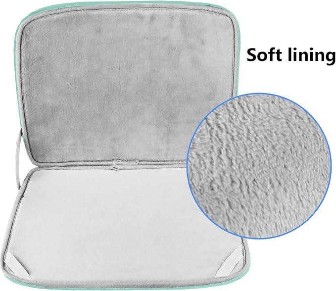 Laptop Case 14 inch, Durable Shockproof Protective Computer Cover Flip Case Briefcase Carrying Bag Compatible with 14" HP, Lenovo, Asus, Acer, Notebook, Chromebook Computer, Light Blue