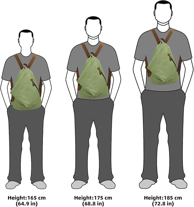 KL928 Canvas Vintage Backpack – Large Casual Daypack Outdoor Travel Rucksack Hiking Backpacks for Men Women