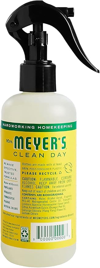 MRS. MEYER'S CLEAN DAY Room Freshener - Honeysuckle (8 Fl Oz (Pack of 3))