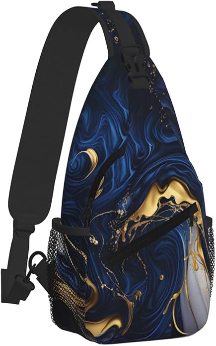 Cross Chest Bag Diagonally for Men Shoulder Bag for Travel Hiking Trendy Sling Bag with Adjustable Shoulder Strap