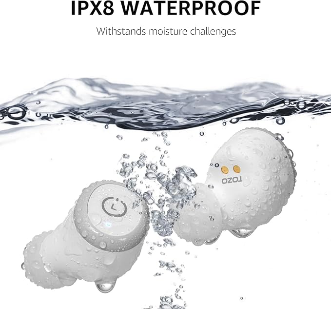 TOZO T10 Wireless Earbuds Bluetooth 5.3 Headphones, App Customize EQ, Ergonomic Design, 55H Playtime, Wireless Charging Case, IPX8 Waterproof Sound in-Ear Headset, 2025 New Version