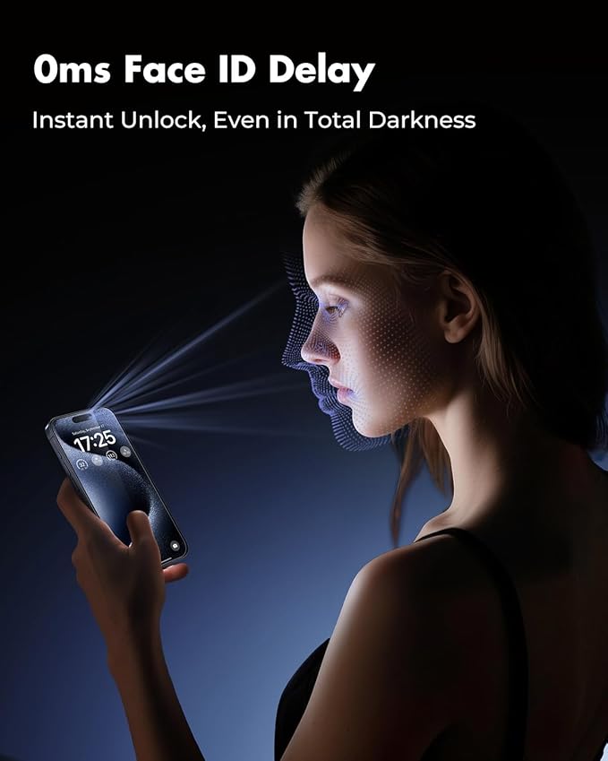 UNBREAKcable Screen Protector for iPhone 15 Pro, Pull-To-Protect Easy Installation, Auto Dust-Elimination, 9H+ Military-Grade Tempered Glass, Bubble-Free, Case Friendly, HD Clear, 6.1 Inch, 2 Pack