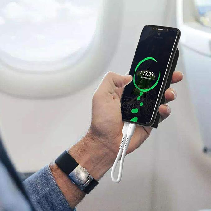 6 inch Short USB C Cord Fast Charge 5 Pack Durable USB A to USB Type C 3A Fast Charging Cable for Charging Station Compatible with Samsung Galaxy Note 20 A20 A51 S10 S20 Plus Ultra LG Stylo K51