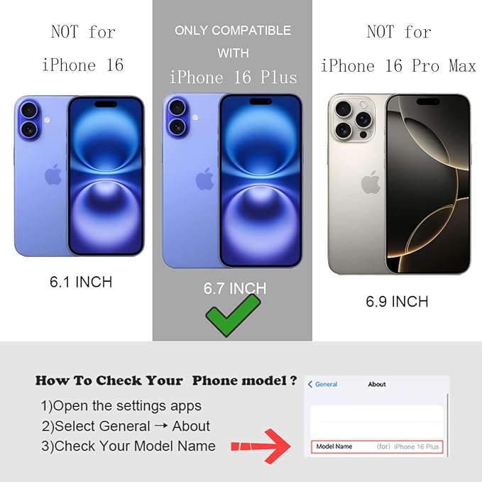 UEEBAI Magnetic for iPhone 16 Plus Case, Bow Case Compatible with MagSafe, Wireless Slim Clear Ribbon Aesthetic Phone Cover Anti-Yellowing Shockproof Protective Cover for Women Girl - Baby Blue