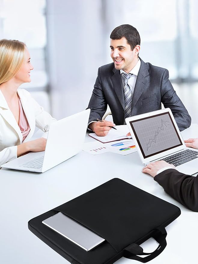 EVICIV Laptop Sleeve Case 19 inch, 360° Protective Handbags Portable Computer Cover Bag with Pocket Zipper for 17-19 inch Monitor Laptop HP Dell Lenovo Surface Notebook PC Books (Black)