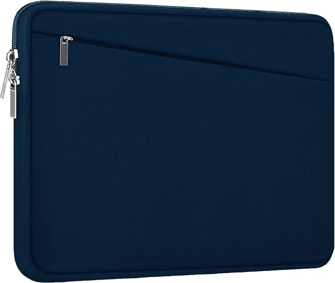 Laptop Sleeve Case, 15.6 inch, Durable Computer Carrying Bag Protective Case Briefcase Handbag with Front Pocket, Slim Laptop Cover for 15.6 Inch HP, Dell, Lenovo, Asus, Notebook, Blue