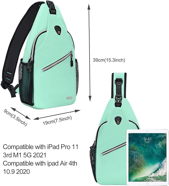 MOSISO Sling Backpack, Multipurpose Crossbody Shoulder Bag Travel Hiking Daypack