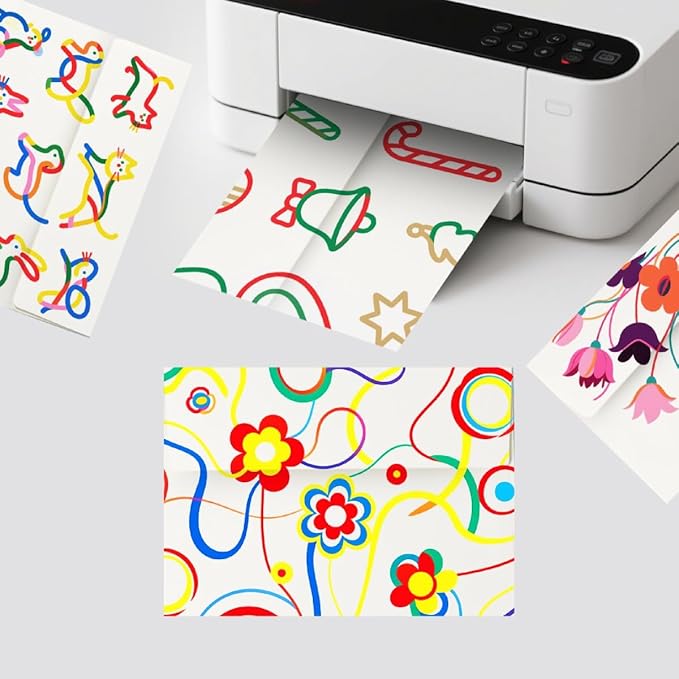 Keketer A2 Cream White Printable Envelopes 80 Pack Self - Seal, for 5x7 Cards, Weddings, Invitations, Baby Shower 4.375 x 5.75 Inches