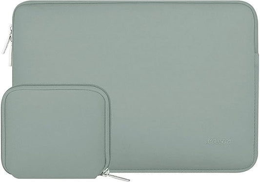 MOSISO Laptop Case 16 inch, 15-15.6 inch Laptop Sleeve Bag Compatible with MacBook Pro 16 inch, HP, Acer, Dell, Lenovo, ASUS Notebook, Neoprene Computer Sleeve Bag with Small Case, Antique Green