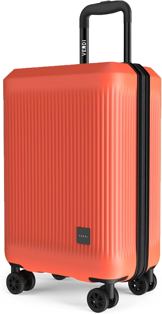 Verdi Hardside Carry On Luggage with Spinner Wheels, Lightweight Travel Suitcase