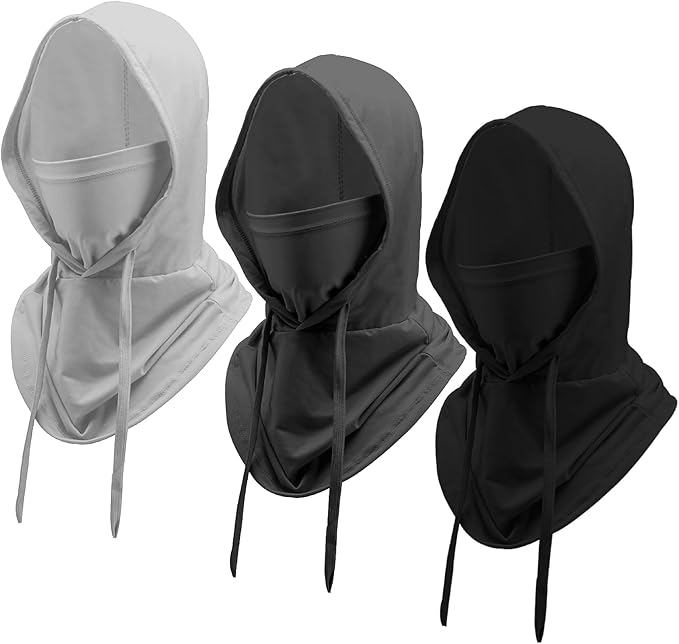 3 Pcs Cooling Balaclava Mask Summer Balaclava Sun UV Protection Hood Breathable Full Head Mask Face Cover for Men Women
