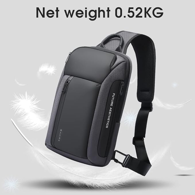 BANGE Sling Bag, Waterproof Men's Chest Bag Shoulder bags Crossbody Sling Backpack for Men……