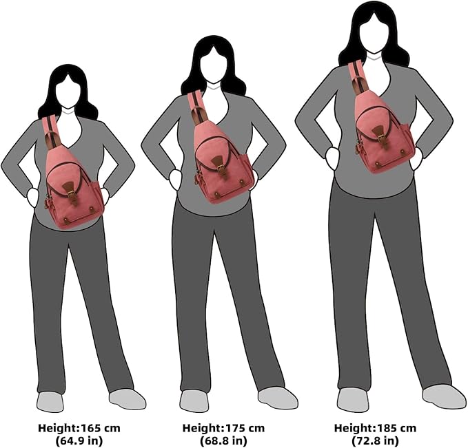 KouLi Buir Canvas Sling bag,Small Crossbody Backpack,Convertible Chest Bag Casual Daypack For Outdoor Cycling Hiking Travel