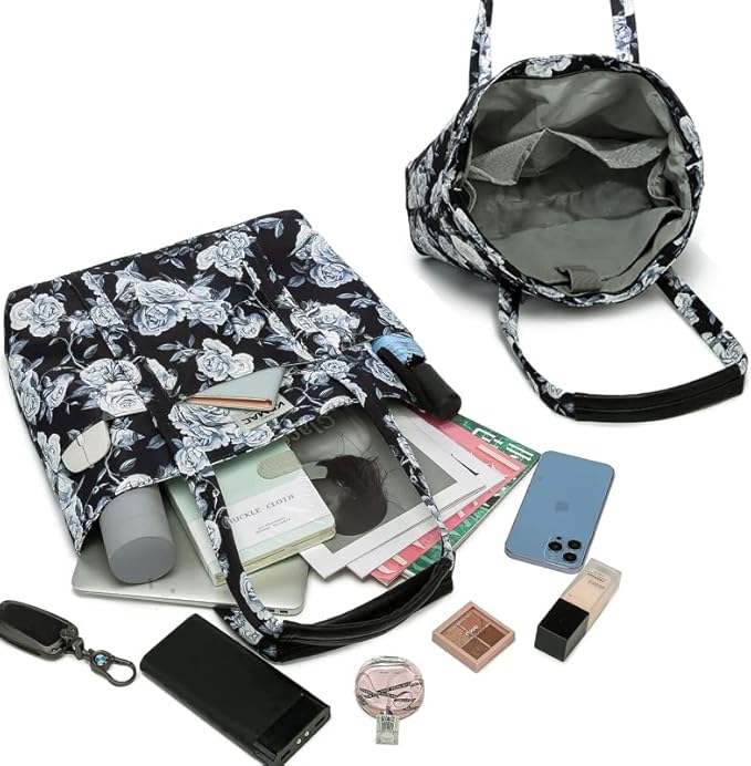 Kinmac Women's Laptop Tote Bag Top Handle Handbag Work Bag for Laptop Computer Up to 15.6 inch