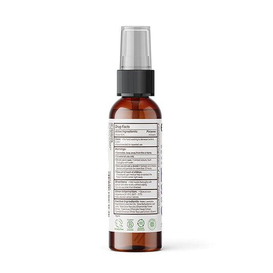 Everyone Hand Sanitizer Spray, 2 Fl Oz (Pack of 6), Lavender and Aloe, Made with Sugarcane Derived Alcohol with Essential Oils, 99% Effective Against Germs TSA friendly