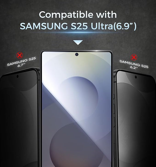 MAGIC JOHN 2 Pack for Samsung Galaxy S25 Ultra Screen Protector, with Shatterproof Tempered Film, Auto Dust-Elimination, Bubble Free & HD Clear, Easy Installation for Samsung Galaxy S25 Ultra