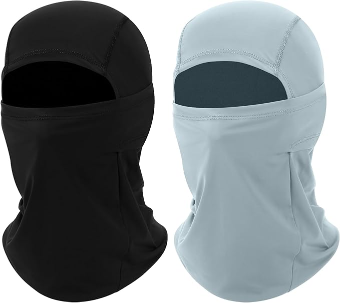 2 Pack Cooling Balaclava Summer Face Mask, UV Face Cover Sun Protection, Shiesty Full Face Masks for Men Motocycle Cycling
