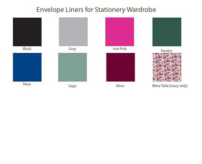 Personalized Raised Ink Ensemble Set, Enclosure Cards, Fold Notes, Sheets, Envelopes