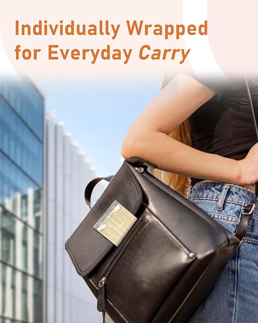 Face Masks Disposable 100 Pack, 4 Ply ASTM Level 3 Medical Grade, FSA/HSA Eligible, Breathable for Adult Outdoor Protection, Individually Wrapped for Home, School & Office, Beige