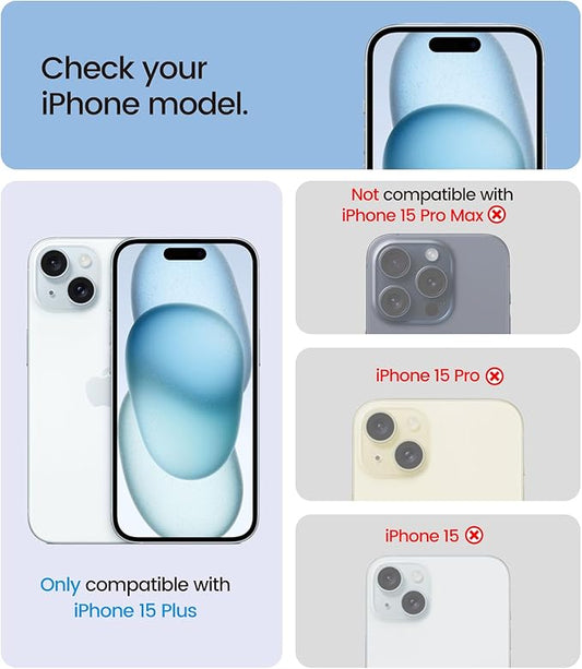 EZ-GLAZ-4 Pack iPhone 15 Plus Privacy Screen Protector(6.7'') With [2 Pcs Camera Lens Protector], Anti-Spy, 9H Hardness, Drop-Resistant, Case Friendly, Anti-Scratch & EZ-To-Install Tempered Glass