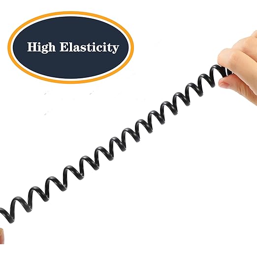 Telephone Handset Cord,Coiled Wire 8Ft Uncoiled / 1.4Ft Coiled Landline Phone Handset Cable RJ9 4P4C Telephone Accessory (5 Pack Cord)