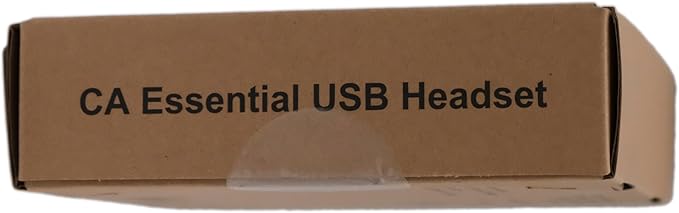 Cyber Acoustics CA Essential USB Headset (HS-2000) – Professional Headset for Calls & Music, All-Day Comfort, Integrated Ear Cup Controls, Optimized for UC Platforms