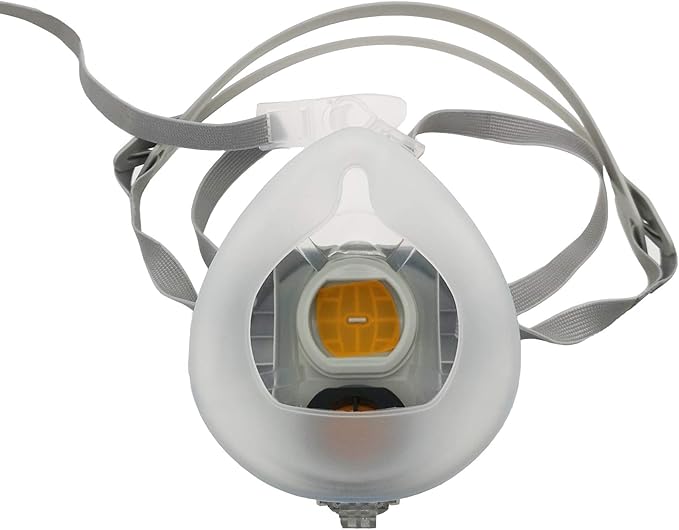 Half Face Reusable Respirator Spray Paint Gas Mask Respiratory Protection Multi-Purpose Dustproof Respirator,Medium(Mask+1 Pack Cartridge)