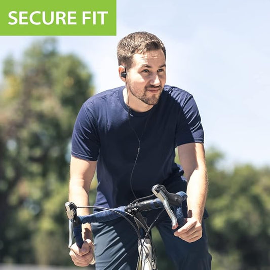 Avantree L171 - Lightning Wired Earbuds with Microphone & in-Line Volume Control, Compatible with Older iPhone 11, 12, 13, 14 Models, MFi Certified Headphones with Ear Hook for Running & Sports