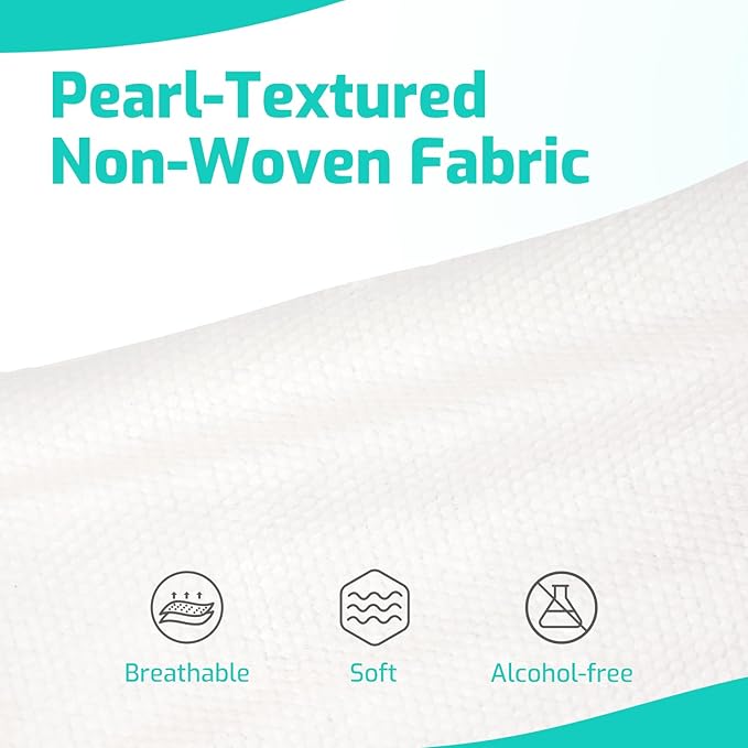 SUNKISS Trustplus Wet Wipes for Adult No Rinse, Extra Large 8”x12” Body Cleaning Washcloths for Elderly Incontinence & Cleansing, Unscented, 800 Count (16 Packs of 50)