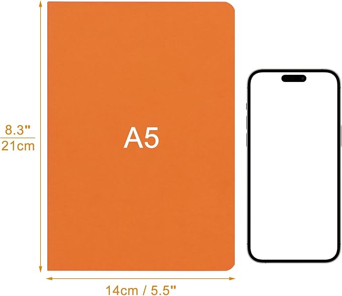 ZCZN 12 Pack Colorful Blank Notebooks Bulk, A5 Journals with 12 Colors, 60 Pages/30 Sheets, 8.3x5.5 Inch, Plain Paper, Travel Writing Journal Notebooks for Work & School