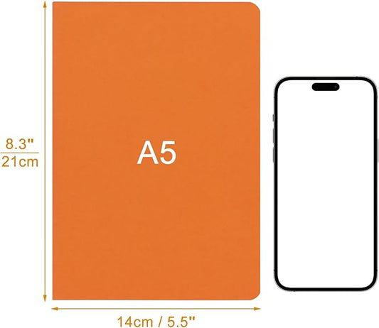 ZCZN 12 Pack Colorful Blank Notebooks Bulk, A5 Journals with 12 Colors, 60 Pages/30 Sheets, 8.3x5.5 Inch, Plain Paper, Travel Writing Journal Notebooks for Work & School