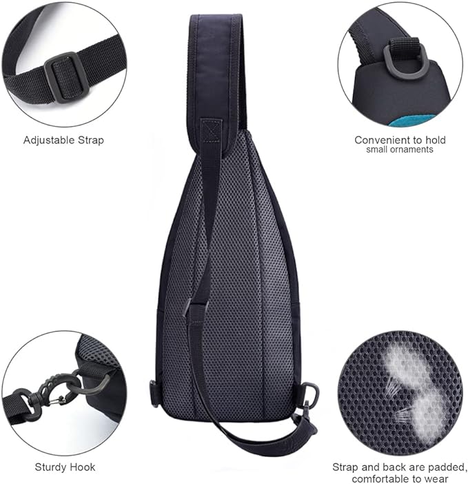 Y&R Direct 14 Colors Lightweight Sling Backpack Sling Bag Travel Hiking Small Backpack for Women Men Gifts