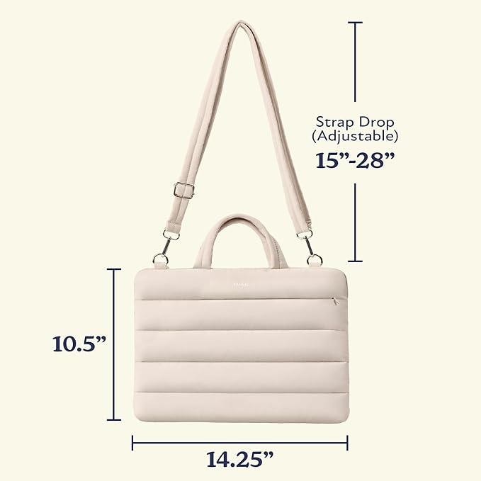 Vandel 13-14 inch Laptop Carrying Case Sleeve with Strap, Shoulder Bag with Handle, 14 in Laptop Bag for Women, MacBook Air 13 Inch Carrying Case, MacBook Pro 14 in HP Lap top Messenger Carrier