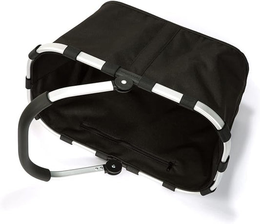 reisenthel carrybag black - Sturdy shopping basket with plenty of storage space and practical inner pocket - Elegant and water-repellent design