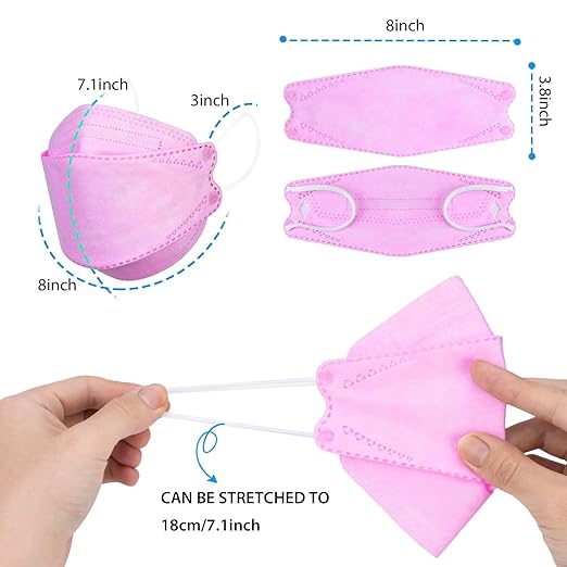 Borje KN95 Face Masks 50 Pack,Breathable Comfortable and Disposable KN95 Mask,Masks for Adults